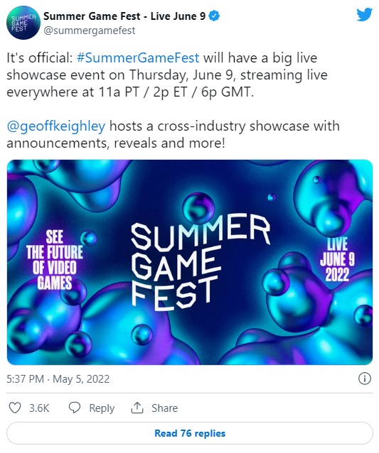 Show Will Reveal Many New Games; Summer Game Fest 2022 Schedule - picture #1