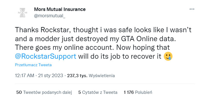 Hackers Strike With New Exploit in GTA Online; First Case Documented [UPDATED - Rockstar responds] - picture #1