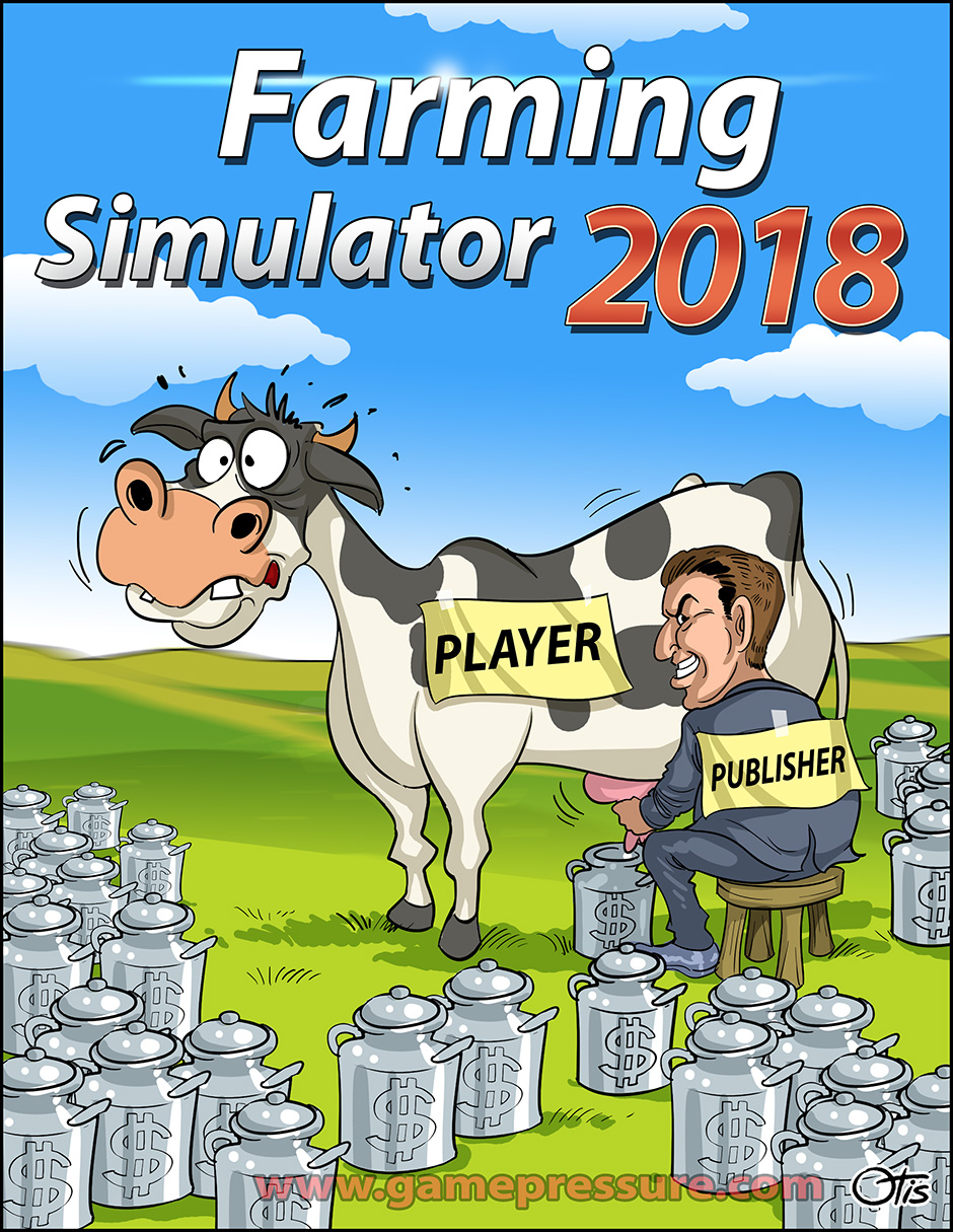 Farming Simulator 2018: Publisher Edition, comics Cartoon Games, #227. The cruel reality of video games industry in 2018.