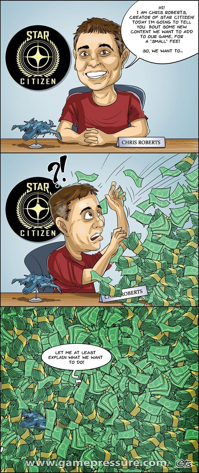 New content for Star Citizen, comics Cartoon Games, #236. When Chris Roberts announces new content, what do you expect?