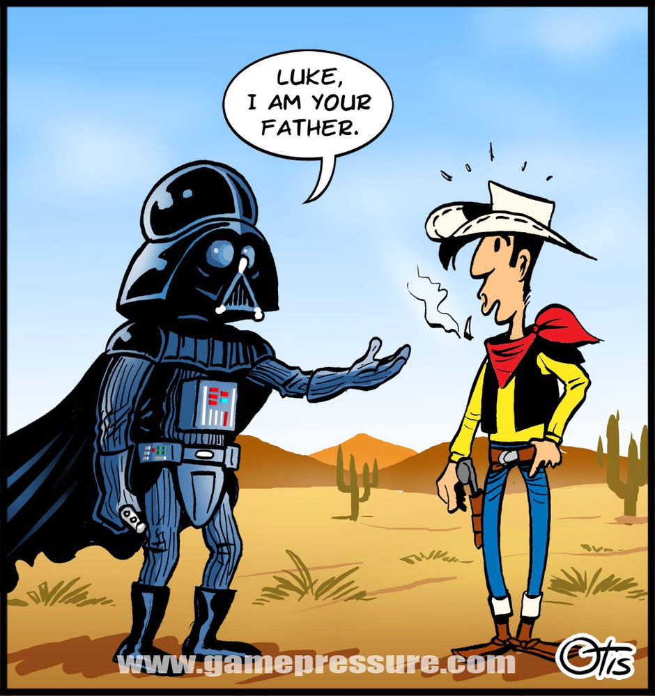 Father?, comics Cartoon Wars, #2. What happens in Wild West stays in Wild West.