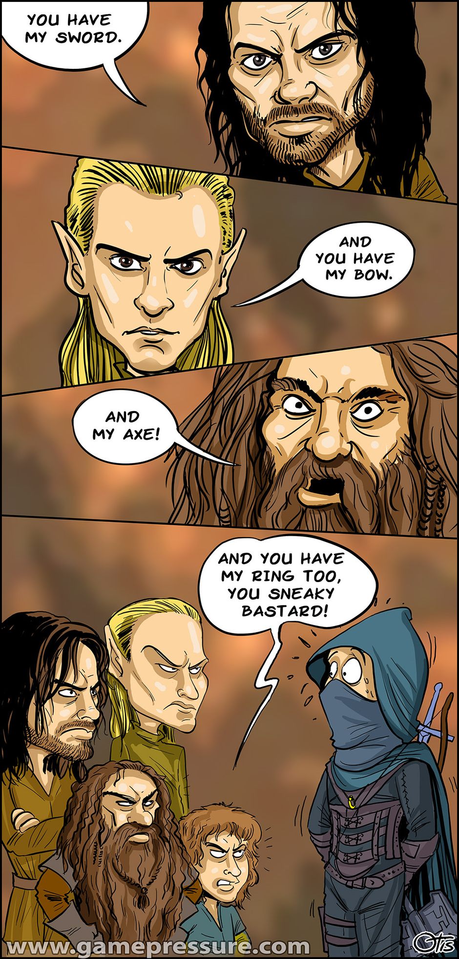 You have my sword!, comics Cartoon Games, #119. One ring to rule them all...