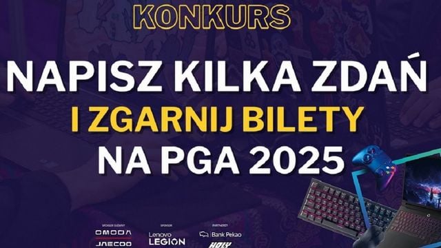 Na największe targi gier w Polsce możesz wejść za darmo. Weź udział w prostym konkursie i zgarnij bilety na PGA 2025