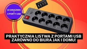 „Próbowałem wielu listew zasilających, ale ta jest nie do pobicia”! Ma 4 porty USB i 10 gniazdek, a kosztuje tylko 85 zł!