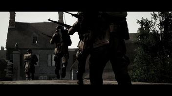 Scena z Kompanii braci wiernie odtworzona w grze