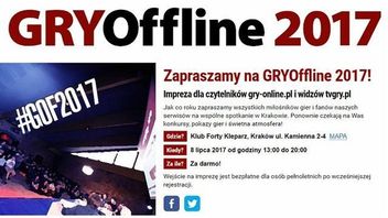GRYOffline 2017 - rozpoczęła się faza potwierdzeń