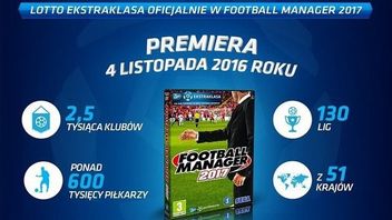 LOTTO Ekstraklasa dostępna w grze Football Manager 2017