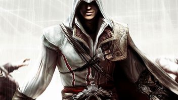 Ezio's Family na klatce schodowej - piękne wykonanie motywu z Assassins Creed