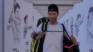 Rafael Nadal w akcji na pierwszym gameplayu z AO Tennis
