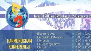 E3 2016 – lista i harmonogram konferencji