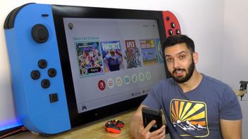 Youtuber zbudował największe działające Nintendo Switch na świecie. Obsługuje 4K