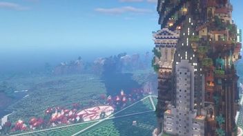Wieża w Minecraft tak wielka, że gra na nią nie pozwalała