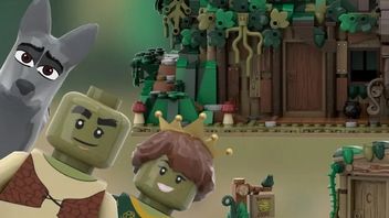 Bagno Shreka z klocków LEGO; fan prezentuje wyjątkowy zestaw