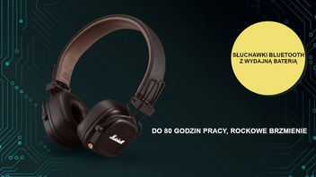 Słuchawki Marshall Major IV Bluetooth - słuchaj rocka przez 80 godzin bez przerwy