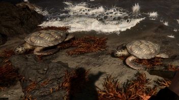 W Sons of the Forest brakuje łodzi, więc gracze serfują na rekinach