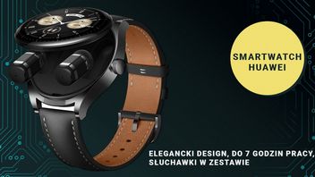Napakowany technologią smartwatch ze słuchawkami w zestawie