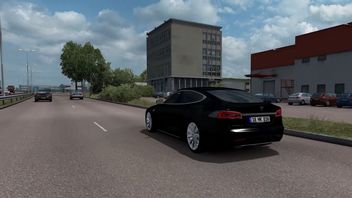 „Skandal” w ETS2, Tesla tankuje paliwo