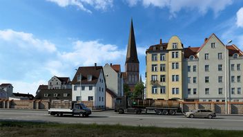 Przebudowa Niemiec w ETS2 trwa; oto jak wypiękniało nadmorskie miasto