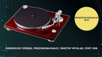 Piękny gramofon z przedwzmacniaczem i energicznym brzmieniem