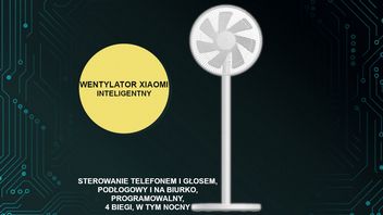 Cichy wentylator, którym możesz sterować telefonem i komendami głosowymi