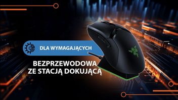 Symetryczna, bezprzewodowa myszka z najwyższej półki. Naładujesz ją w stacji dokującej