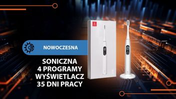 Ta soniczna szczoteczka działa przez ponad miesiąc i wie, których zębów nie umyłeś zbyt dokładnie