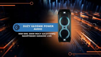 Ten 300-watowy głośnik power audio od Manty przyda się na imprezie i karaoke
