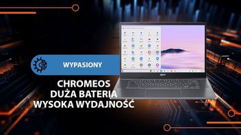 Potężny chromebook z wydajną baterią, na którym można pograć przez Steama