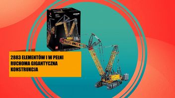Jedna z największych klockowych konstrukcji w ofercie LEGO jest teraz na promocji. Zostań operatorem ogromnego żurawia gąsienicowego