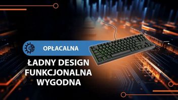 Ta klawiatura to gwiazda wśród kompaktowych modeli, do tego z żółtymi przełącznikami