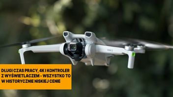 Ta promocja przejdzie do historii. Amazon obniżył cenę drona DJI Mini 3 Fly More Combo do niespotykanego dotąd poziomu