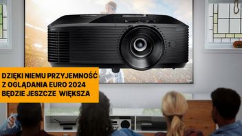 300-calowy ekran w cenie taniego telewizora? Ten popularny projektor to „must have” podczas zbliżających się Mistrzostw Europy w piłce nożnej