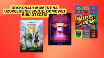 Ta promocja to miód na serce każdego gracza. Książki wydawnictwa Open Beta to skarbnica wiedzy na temat powstawania takich kultowych produkcji jak Doom, Mortal Kombat czy Tomb Raider
