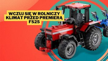 1675 elementów, 55 cm długości i funkcja zdalnego sterowania - ten zestaw sprawi, że LEGO wywiesi białą flagę. Klockowy traktor firmy CaDA stanowi idealne wprowadzenie w rolnicze klimaty przed premierą Farming Simulatora 25