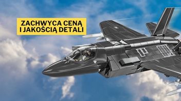 Oryginał wart blisko 90 mln dolarów za sztukę wkrótce zasili polską armię, a COBI stworzyło jego idealną replikę. Model myśliwca F-35A Lightning II to zestaw, który niedługo wyląduje na mojej półce