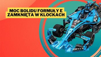 Po ujrzeniu tego zestawu LEGO może wywiesić białą flagę. Liczący 60 centymetrów model bolidu Formuły E firmy CaDA udowadnia, że nie trzeba przepłacać za drogie klocki duńskiego producenta