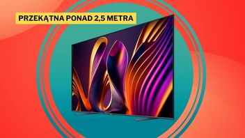 Gdybym nie mieszkał w 40-metrowej kawalerce, to już bym kupował tego 100-calowego giganta. Telewizor Hisense 100E77NQ PRO z odświeżaniem 144 Hz prawie 4000 zł taniej na Amazonie