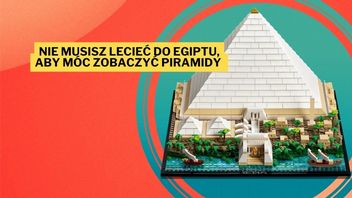 Zestaw LEGO z piramidą Cheopsa to okno na dzieje ludzkości. Model godny faraona zdobi regał naszej redakcyjnej koleżanki i wzmaga jej pasję do historii