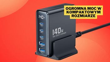 Na taką promocję czekałem. Dzięki tej ładowarce o mocy 140 W zaoszczędzę mnóstwo miejsca i naładuję jednocześnie smartfona, słuchawki oraz laptopa