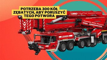 Takiego potwora nie ma w ofercie nawet LEGO. Liczący blisko 9 tysięcy elementów zestaw Liebherr LTM 11200 imponuje rozmiarami podobnie jak prawdziwy żuraw