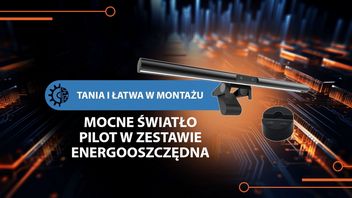 Nie zajmuje miejsca, a daje światło. Lampka montowana na monitorze to świetne rozwiązanie dla pracujących i grających na PC, a ta ma jeszcze pilota