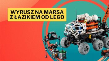 Taki łazik mógłbym zobaczyć na powierzchni Marsa. LEGO stworzyło model realizujący wizję eksploracji Czerwonej Planety