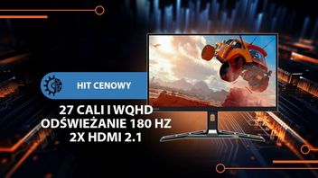 Ten model zmienia postrzeganie budżetowych monitorów dla graczy. To idealny partner dla konsoli i komputera