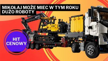 Amazon szokuje cenami nawet po Black Friday! Ciężarówka LEGO Technic czeka z koparką na naczepie, żeby zaparkować pod Twoją pod choinką