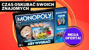 Przywitaj 2025 rok z dorobkiem życia Twoich znajomych. W Monopoly Super Electronic Banking nie potrzebujesz gotówki, żeby puścić ich z torbami