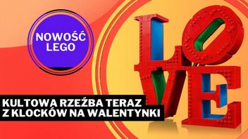 Miłosna rzeźba LEGO idealna na walentynki. Lepsza od kamienia z napisem „love”