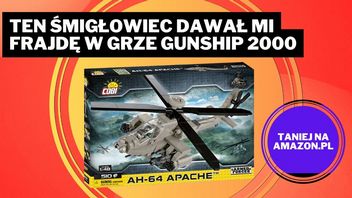 Śmigłowiec Apache robi szał w Polsce. Pamiętam go z gier z lat 90., a jego klockowa wersja imponuje mi detalami