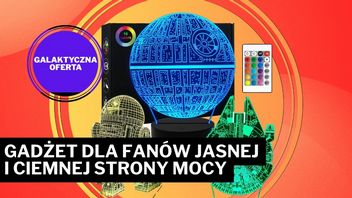 Ale cudo! Ta lampka Star Wars wygląda kosmicznie - a do wyboru mamy m.in. Gwiazdę Śmierci i Sokoła Millennium