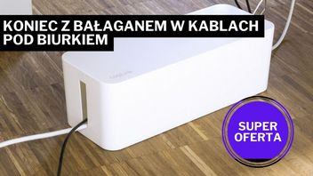 Też masz problem z toną kabli na biurku? Znalazłem dla nas rozwiązanie, które kosztuje tyle, co duża pizza