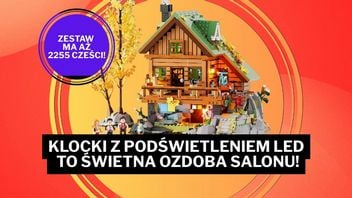 Nie mogę wyjechać w Bieszczady, ale chociaż kupię sobie klockową chatkę! 2255 elementów i podświetlenie LED za mniej niż 360 zł